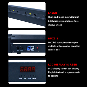 Chất lượng cao RGBW LED 8 mắt chùm đèn DMX LED scan chùm di chuyển đầu ánh sáng cho Disco DJ Bar KTV hiệu ứng <span class=keywords><strong>laser</strong></span> Đèn sân khấu - Product Image 4