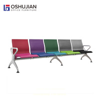 Chaise d'attente 3 places pour hôpital, sièges en tandem, clinique, aéroport, banc d'attente en polyuréthane moulé médical