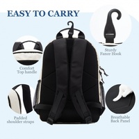 Sac de raquette au look tendance personnalisable, poches multifonctionnelles, sac à dos de tennis et de pickleball avec compartiment ventilé pour chaussures