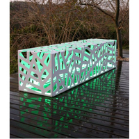 Tabouret de bar de loisirs en tissu avec dessus en marbre et LED RGB en forme de L, design incroyable, comptoirs de bar
