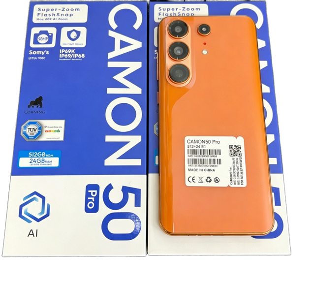 Camon 50 Pro 5G Android Phone Low Price 7.3 Inch 10 Core 16GB 1TB 8000mAh Metal Frame Dual SIM TF Card Global Gold Supplier CE