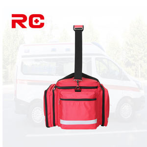 Grand grand sac médical professionnel trousses de premiers soins vides sac de traumatologie pour ambulance soins de santé à <span class=keywords><strong>domicile</strong></span> EMT, EMS, gris - Product Image 4