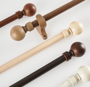 Juego de Barras de Cortina de Madera XinLan, Decorativas, Resistentes, Ajustables, Individuales y Dobles, para Ventanas de 36 a <span class=keywords><strong>72</strong></span> Pulgadas - Product Image 4