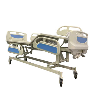 Cama de Hospital Manual YK-348 con Tres Funciones, Elevación de Respaldo y Patas, para Uso Hospitalario, Clínico y Doméstico, Color Azul Cielo - Product Image 4