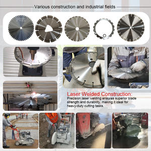 Lame de scie à boucle diamantée soudée au laser pour couper le béton, le béton armé, l'aspahlt, l'asphalte/le béton - Product Image 6