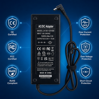 Adaptateur d'alimentation fiable 12V 10A 120W pour distributeur de nourriture pour animaux de compagnie, contrôleur de charge intelligent avec protection contre les surcharges, vente en gros d'usine
