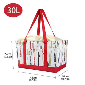 Glacière souple moderne en Oxford pliable de qualité supérieure pour l'isolation thermique, pour les courses, <span class=keywords><strong>la</strong></span> livraison de nourriture, les voyages, <span class=keywords><strong>la</strong></span> plage, les pique-niques - Product Image 2