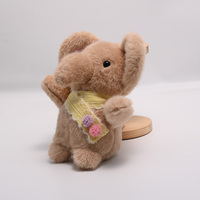 Gantungan Boneka Gajah Kecil yang Lucu dan Menggemaskan, Gajah Kecil di Tali, Gantungan Kunci Boneka untuk Aksesori Tas
