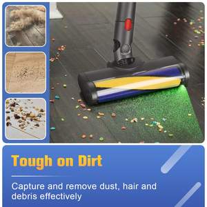 Tête de <span class=keywords><strong>brosse</strong></span> accessoire de pièces d'aspirateur de tapis de sol électrique pour Dysons V7 V8 V10 V11 V15 <span class=keywords><strong>Brosse</strong></span> à rouleau souple avec lumière <span class=keywords><strong>laser</strong></span> - Product Image 3