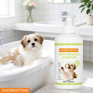 Shampoo pour chien 2-en-1, formule douce sans larmes, à base d'acides aminés, sans parabène, bouteille en plastique (250 ml) pour le <span class=keywords><strong>toilettage</strong></span> <span class=keywords><strong>des</strong></span> <span class=keywords><strong>chiens</strong></span> - Product Image 3