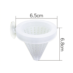 Comedero cónico de plástico con ventosa para acuario, antiflotante, para lombrices rojas, larvas de sangre vivas y camarones - Product Image 4