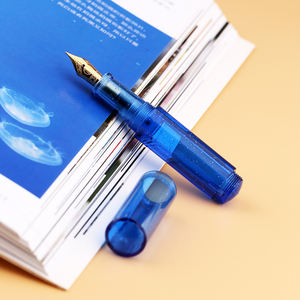 MAJOHN Wancai 2nd ruj kısa dolma kalemler iridyum kalem şeffaf renkli mürekkep yetişkin öğrenci yazma kaligrafi kalemi - Product Image 4