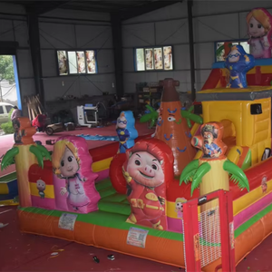 Château gonflable géant personnalisé avec toboggan intégré, maison de saut en PVC <span class=keywords><strong>pour</strong></span> événements et locations de fêtes <span class=keywords><strong>pour</strong></span> enfants - Product Image 3