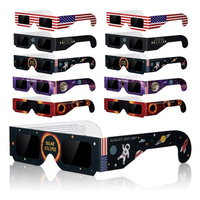 Lunettes d'éclipse solaire de sécurité certifiées CE AAS, écologiques, tactiques, en papier, pour l'extérieur, livraison rapide