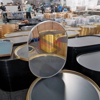 Distortion-free Float Glass or Sheet Glass Polished Aluminum Mirror Sheet Manufactured by China Foshan Factory