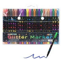 96 Marqueurs de peinture à paillettes, marqueurs de peinture acrylique avec pinceau et pointe fine, non toxiques, à base d'eau pour l'artisanat