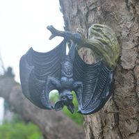 Décorations de chauve-souris vampire d'Halloween, ornement de jardin, statue de chauve-souris en résine à l'envers