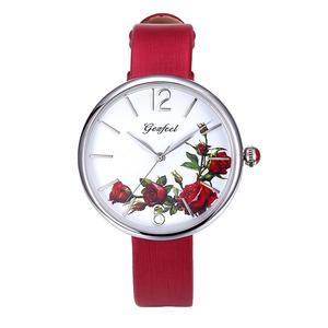 3 ATM Waterproof Japan Quartz Movement Elegant <b>Ladies</b> Leather <b>Watch</b> Stainless Steel Women <b>Dress</b> <b>Watch</b> - Product Image 1