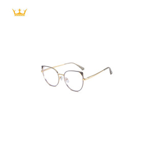 Gafas de Prescripción Metálicas Estilo Retro Ojo de Gato Multicolor, Nuevas Monturas Ópticas para Mujer y Hombre, Listas para Lentes Graduadas, Venta al Por Mayor - Product Image 5