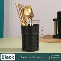 Porte-couteaux et porte-baguettes mural moderne et simple à double niveau en plastique, avec égouttoir de cuisine étanche et créatif