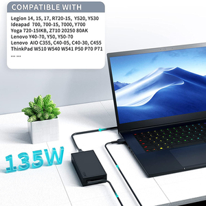 New Slim máy tính xách tay sạc 135W 20V 6.75A AC DC Adapter USB Pin máy tính xách tay sạc cho IdeaPad Y50-70 Y40-70 Y700 3-15 chơi game - Product Image 3