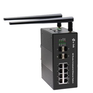 Switch Ethernet Industrial con Router 5G, 8 Puertos Gigabit RJ45 10/100/1000M, 4 Puertos SFP 1.25G y 1 Puerto Uplink 5G - Product Image 1