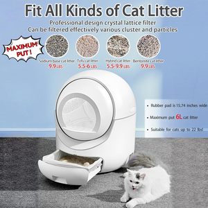 In the Trend 2024 New Automatic Smart APP Remote Control Self-cleaning Plastic <b>Cat</b> <b>Litter</b> Box Pet Toilet 65L - Product Image 3