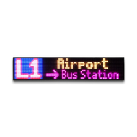 Signes électroniques RVB ZZG-19x32S ECE ARAI Barras Led Colores Para Bus Affichage Led de l'heure pour les passagers d'autobus