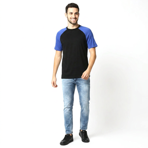 Camiseta Casual de Hombre 100% Algodón, Corte Ajustado Personalizado, Jersey con Estampado Antiarrugas, Manga Corta, Estilo Urbano, Diseño Liso - Product Image 1
