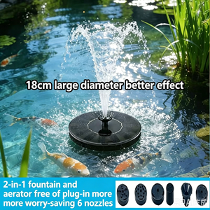 Pompe de circulation <span class=keywords><strong>solaire</strong></span> commerciale de 16 pouces au design rustique pour l'oxygénation des bassins de poissons extérieurs et l'aménagement paysager - Product Image 2