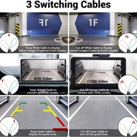 Caméra de recul de voiture à cadre de plaque d'immatriculation américaine AHD CVBS Vision nocturne commutable grand Angle de vue IP67 étanche