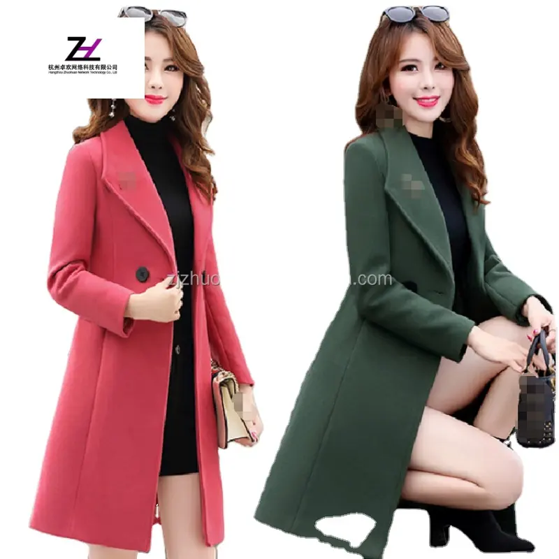 Wholesale Korean version slim mid-length ladies coat women's 2022 autumn and winter new large size fashion coats Down jacket