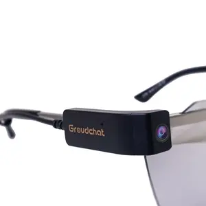 Ucuz toptan Groudchat JP1DV1 1080P HD akıllı kamera cep telefonu USB gözlük bacaklar için canlı kamera