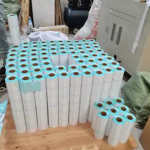 China Guangdong hot thermal sticker roll for supermarket commodity label paper printing 60x40mm 58x40mm 40x30mm thermal label p