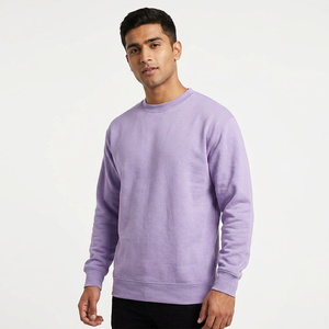 OEM AND ODM Man Casual Wear Hip Hop <b>Sweatshirt</b> Blank Crew Neck Plush Men Oversize <b>Sweatshirt</b> Vintage Washed <b>Sweatshirt</b> - Product Image 1