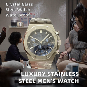 นาฬิกาข้อมือผู้ชายคุณภาพสูง ดีไซน์ทันสมัย สไตล์สปอร์ต ระบบจักรกล ราคาถูก สายสแตนเลส ผลิตแบบขายส่ง - Product Image 2