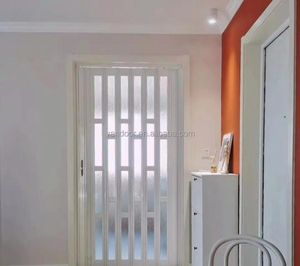 Porte pliante en PVC, portes patio en PVC pour maisons, intérieur extérieur moderne, imperméable - Product Image 3