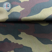 Tessuto in Poliestere/Cotone Twill Verde Giungla, Traspirante e Resistente, Ecologico, 195gsm, per Uso in Zone Tropicali