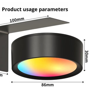 <b>Remote</b> <b>Control</b> Smart LED Magnetic <b>Wall</b> Washer Lamps High Quality Modern Decor Night <b>Light</b> for Living Room Art Display Lighting - Product Image 1