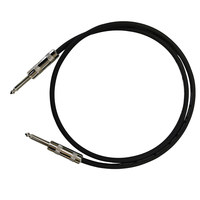 Kabel Audio Mono TS 6.35mm Berkualitas SREXACT, Cangkang Paduan Seng Berlapis Nikel, 1M, Aksesoris & Suku Cadang Instrumen Senar