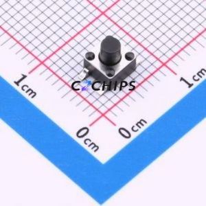 TS010-TBW1FH5.0 Tactile Switch SMD-4P,4.5x4.5mm Switch Single Pole Single Throw Round Button 2.5N Vertical Mount - Product Image 1