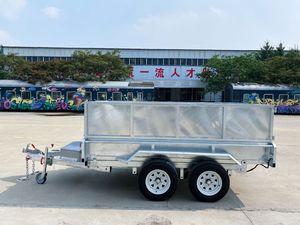 Disesuaikan 3 .. 5-Ton ATM seri rakit sendiri Trailer 12*6 poros ganda tugas berat kerikil pasir transportasi kecil penarik - Product Image 5