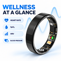 Anneau intelligent de suivi de santé TK18 pour la fréquence cardiaque, le SpO2, le suivi du sommeil et de l'activité, Bluetooth 5.0, 5ATM IP68, environ Autonomie de la batterie de 7 jours