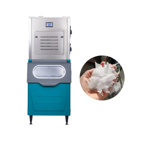 Hot Sale 200KG/24h Commercial Flake Ice Maker Machine R22 Industrial Competitive Price Industrial Compressor Engine Pump Gear