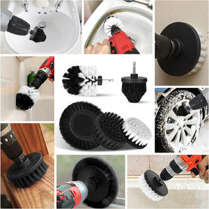 5 accessoires de <span class=keywords><strong>brosse</strong></span> pour tournevis sans fil ou perceuse <span class=keywords><strong>brosse</strong></span> d'ameublement douce et dure pour carreaux de salle de bain de voiture - Product Image 4