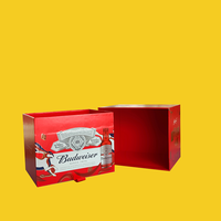 Boîte en carton d'emballage pour 6 bouteilles de bière STPP, impression personnalisée de luxe, design exquis, fabriquée en Chine