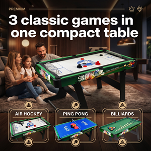 <span class=keywords><strong>Tavolo</strong></span> Sportivo <span class=keywords><strong>Pieghevole</strong></span> 4-in-1 da 36 Pollici per Interni, Biliardo, Hockey su Ghiaccio, Ping Pong, Giocattoli Sportivi in Legno - Product Image 1