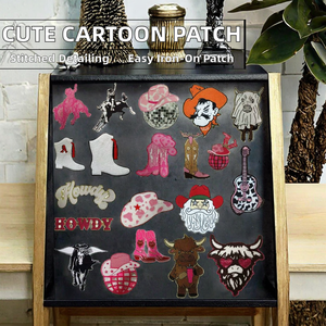 Patchs thermocollants personnalisés brodés en forme irrégulière pour vêtements, chapeaux, cadeaux – Décorations en feutre non tissé - Product Image 2
