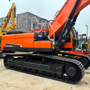 Excavadora de cadenas Doosan DX340LCA usada del 2020, 34 toneladas, con cucharón y martillo para minería - Product Image 5