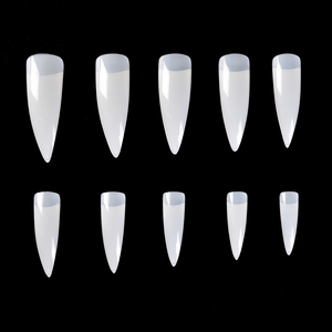 500 faux ongles longs et transparents en ABS, style stiletto français, pour extension de manucure - Product Image 2